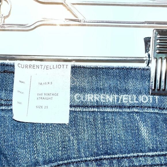 NWT Current/Elliott a the Vintage Straigth Jeans size 25 - Picture 11 of 12